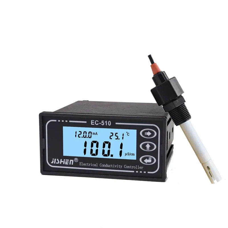 AC110V 220V DC24V EC-510 Industrial online conductivity meter controller water tester high-precision PH isolation output 4-20mA