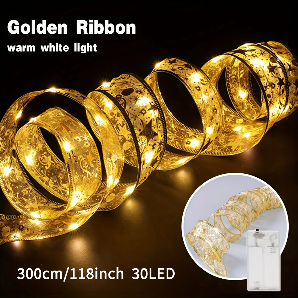 Kerstboom Decoratie Lint String Light Mesh Tule Roll Stof Hanger Vrolijk Kerstfeest Decor Thuis Kerstcadeaus DIY Nieuwjaar