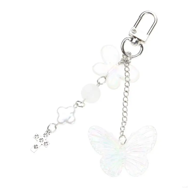 

Sweet Bowknot Keychain Pendant Big Heart Charm Keyring for Purse Bag Backpack