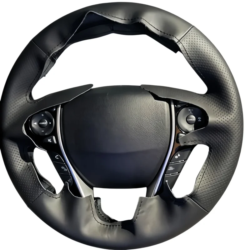 Car Steering Wheel Cover For Honda Accord 9 Odyssey 2013-2017 Crosstour 2013-2015 Microfiber Leather Steering Wrap Cover