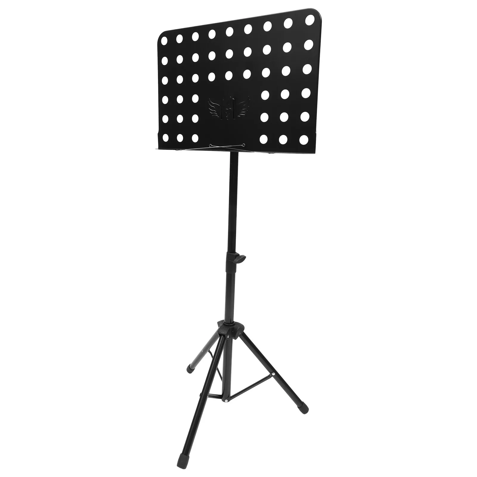 

Foldable Music Stand Holder Retractable Tripod Sheet Music Rack For Guitar Violin Tabletop Use Portable Orchestral Stand Black