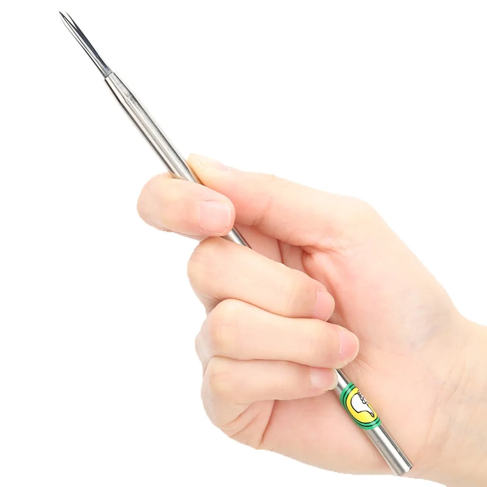 

Silver Color Polishing Pen Sword-shaped Design Plastic Box Packaging Pointed Polishing Pen Jewelry Polishing Tool