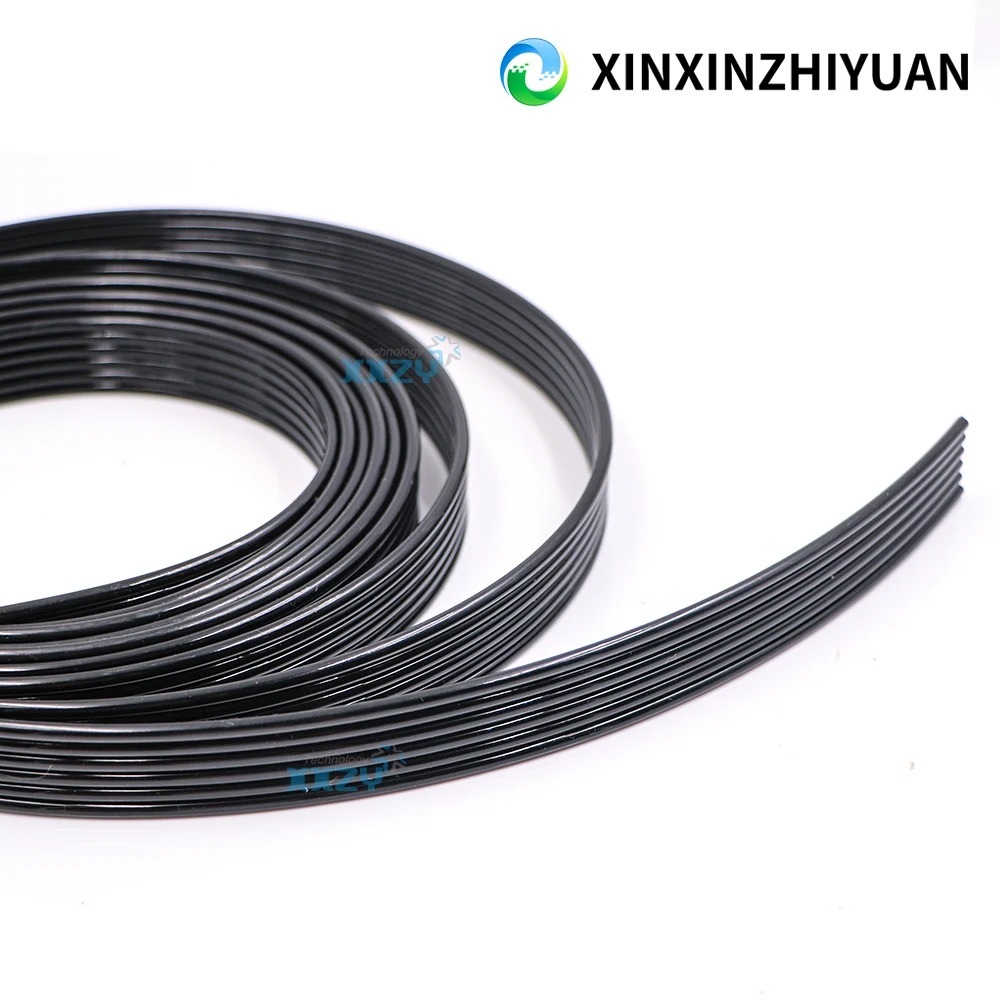 솔벤트 프린터 잉크 튜브용 UV 잉크 호스, 블랙 잉크 파이프, CISS 6 라인, 3x2mm, 4x3mm, 6x4mm, 5 미터, 6 라인 웨이
