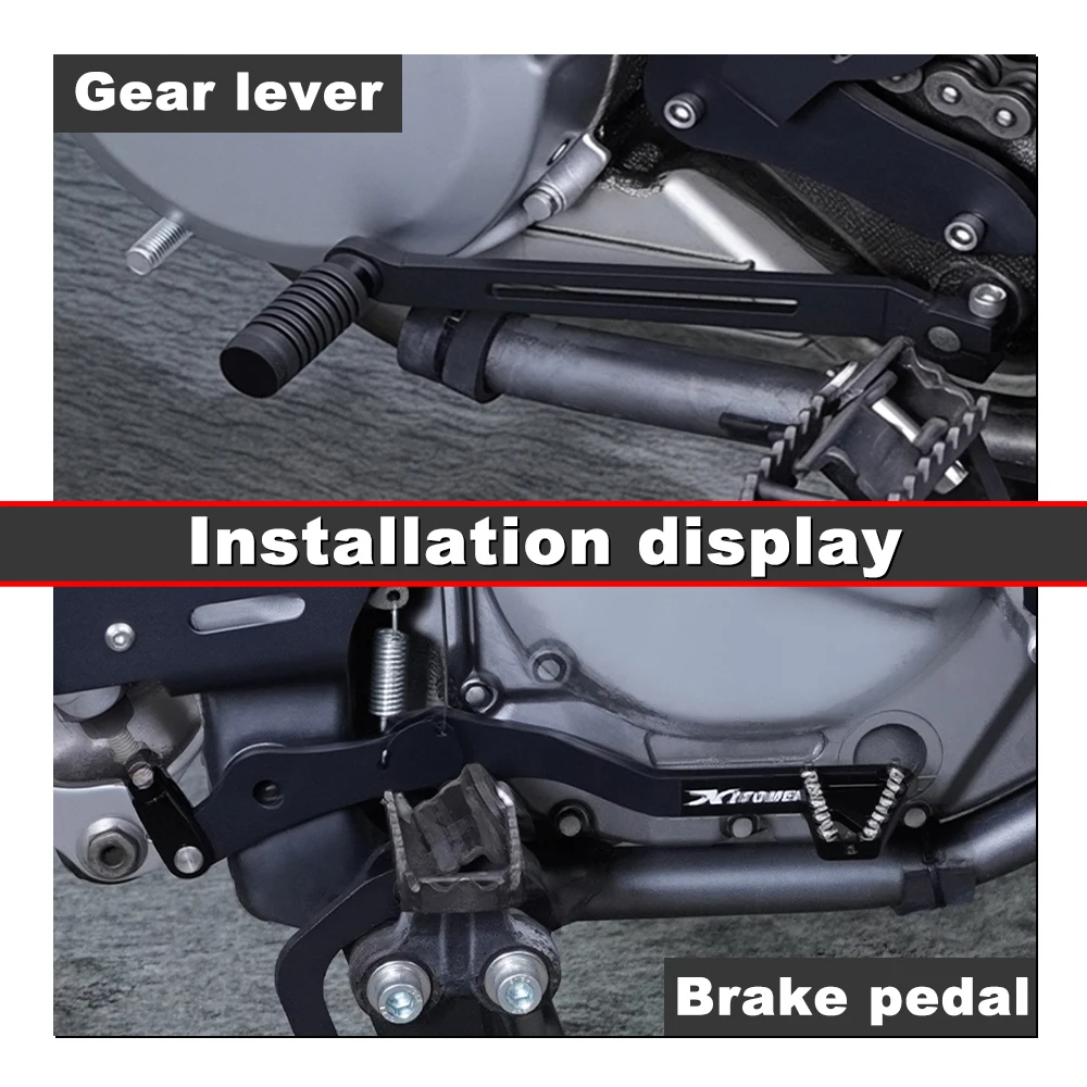 Gear Shifter Shift Lever For Suzuki DR650 1996-2020 2021 2022 2023 2024 2025 2026 DR 650 Motorcycle Foldable Brake Pedal Lever 6