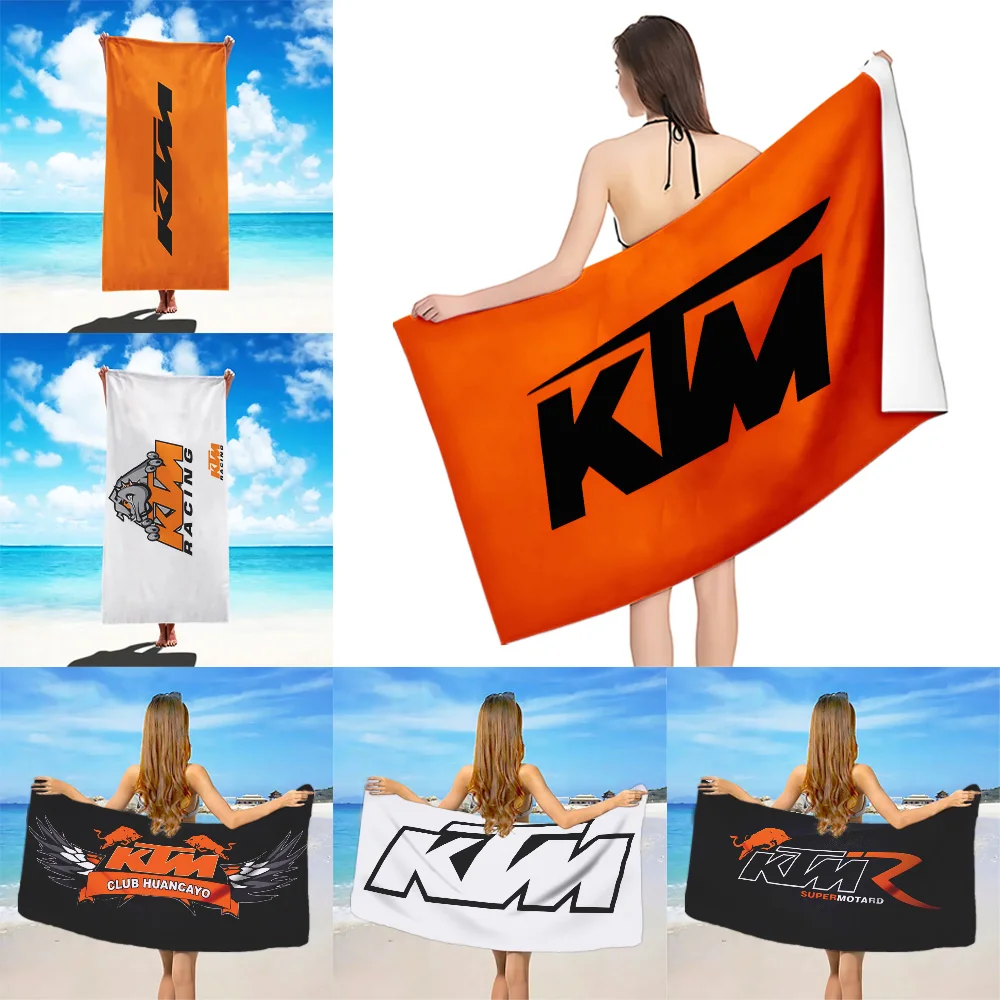 Beach Towel Microfiber Sand Free 3D Printing K-KTM Quick Dry Soft Sandproof Pool Towels Gift for Women Travel Gym Shower Camping