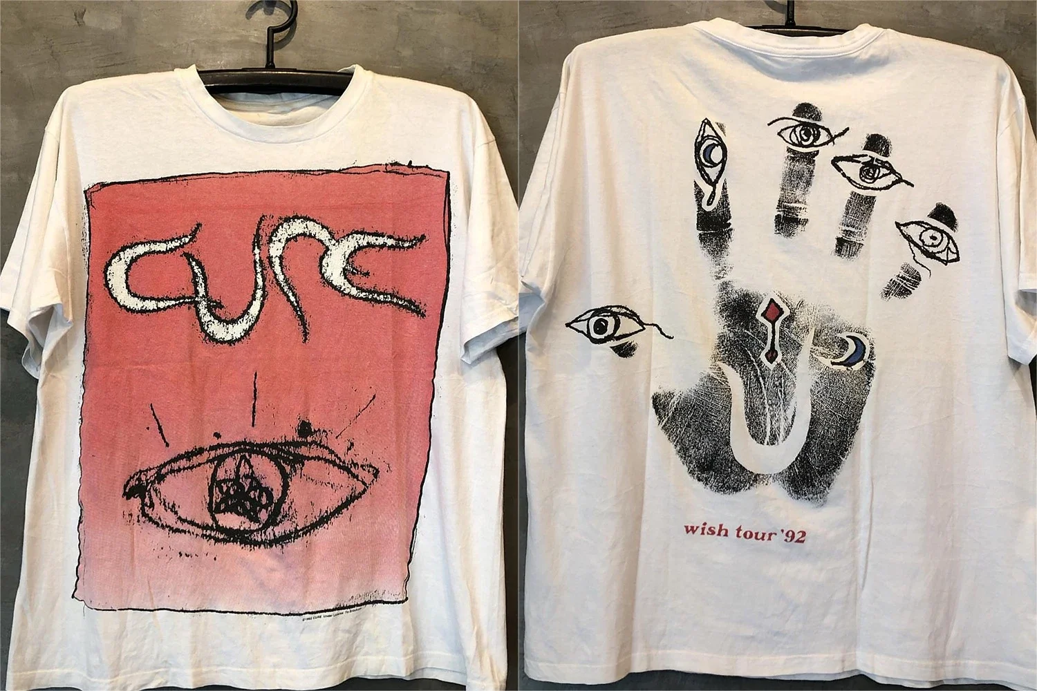 

The Cure Band Street Rock Винтажная футболка с короткими рукавами и красивой модной тяжелой текстурированной футболкой Мужская компрессионная рубашка