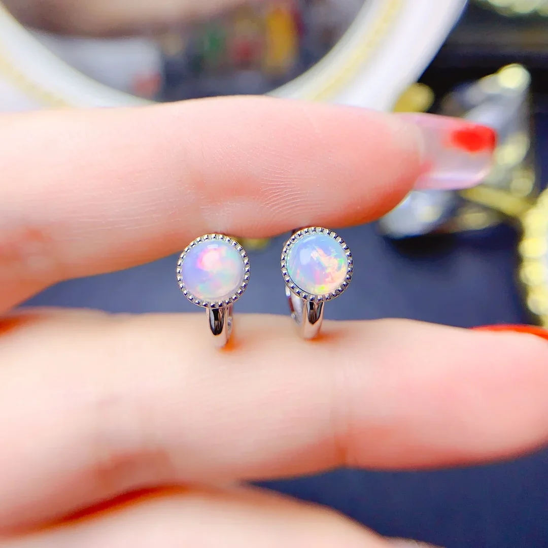 

Women's Opal Silver 925 Silver Earrings Women's Clip earrings for women's imitation luxury brand 2022 Trendy free shipping