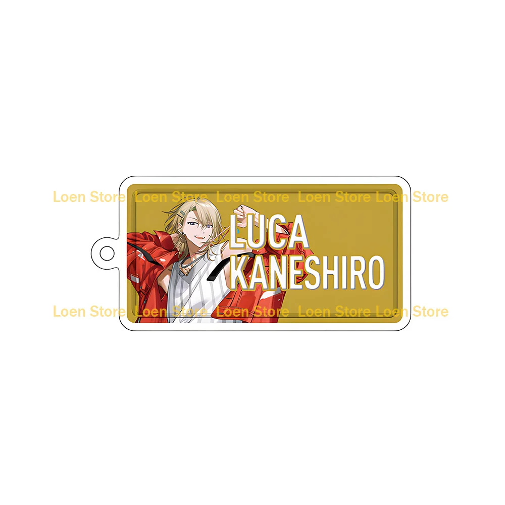 LoenStore NIJISANJI EN SUMMER JAM Sonny Brisko Shu Yamino Shu Yamino game character cute rectangle acrylic keychain Bag pendant