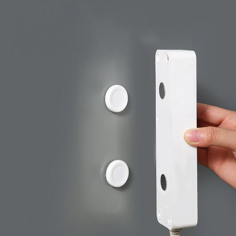 Universal Magnetic Hooks Wall Mount Anti-Lost Magnet Holder Hook Fridge Sticker Remote Control Storage Organizer Hook