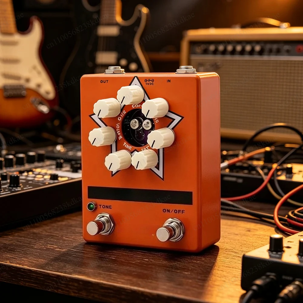 Fuzz Effect Pedal For Guitar And Bass Analog Distortion Sound Effect Hardware Module