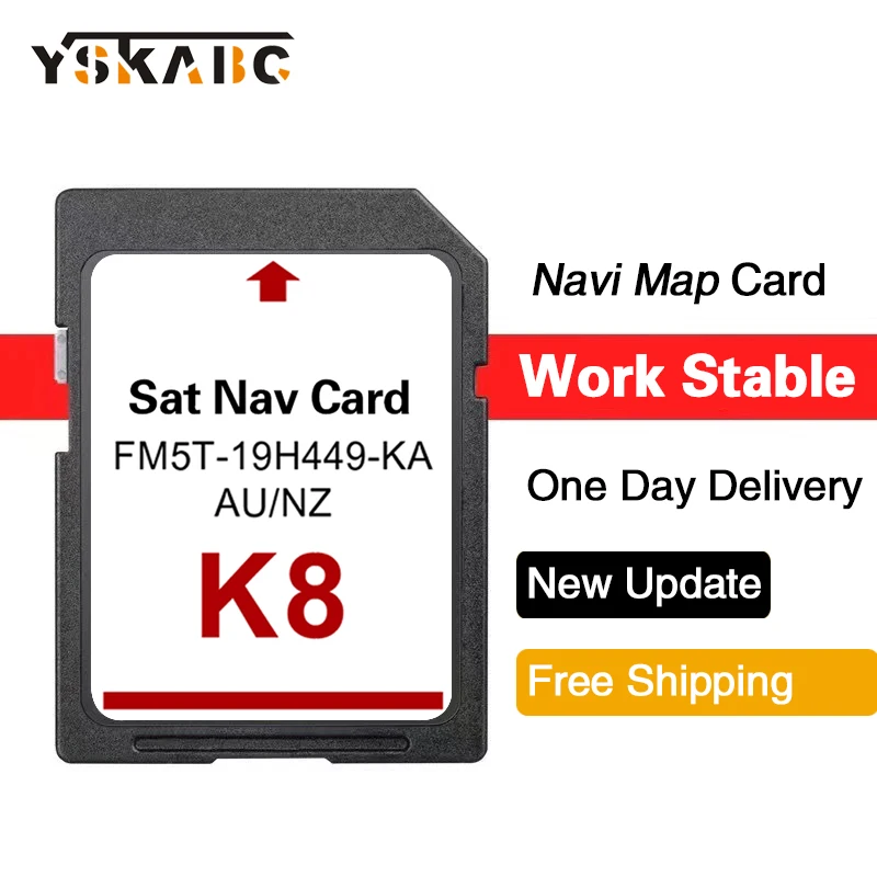 

Latest Naving FM5T-19H449-KA AU NZ Maps SD Card Navi 2022 for Ford K8 Mondeo Ranger Car Navigation Update GPS SD Card Map