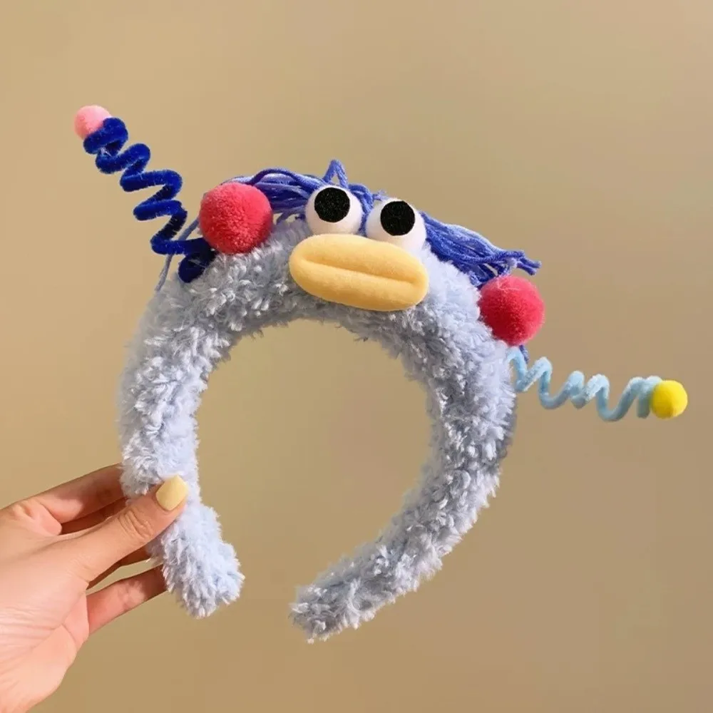 

Аксессуары для волос: Ободок для волос с большими глазами, яркий и красочный, забавный, креативный, мультяшный обруч для девочек, идеальный подарок