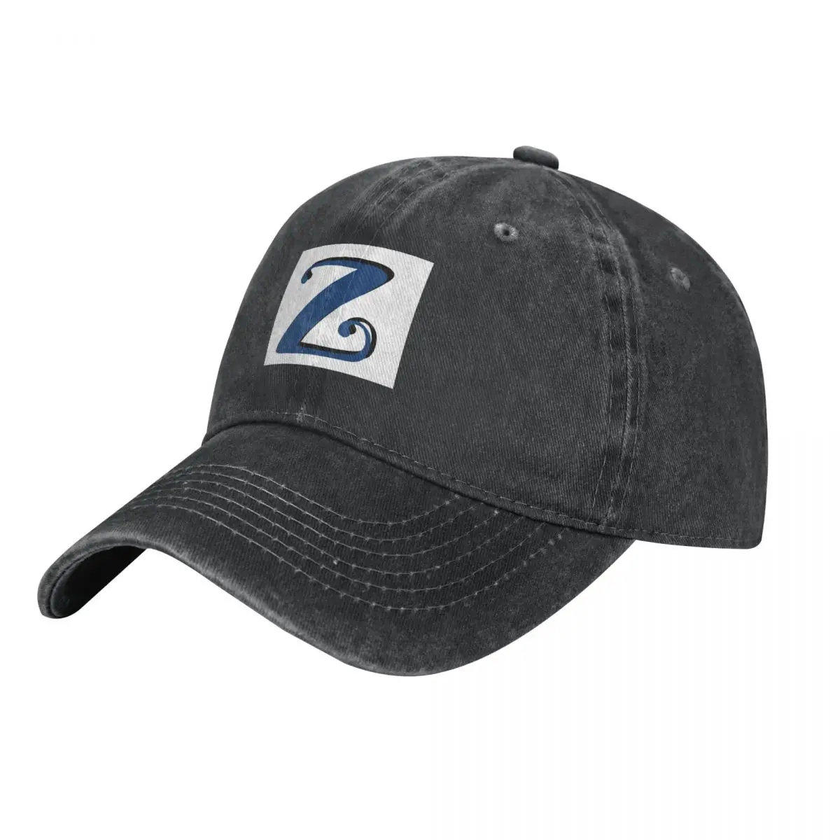 Letter Z blue initial monogram z alphabet Z Cowboy Hat summer hat Anime Hat Golf Man Girl'S Hats Men's