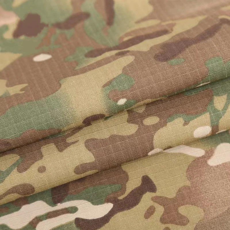 Pano de camuflagem para exterior, à prova de rasgão, poliéster-algodão, misturado, impermeável, grosso, gradiente multiterreno, 1,5 m de largura