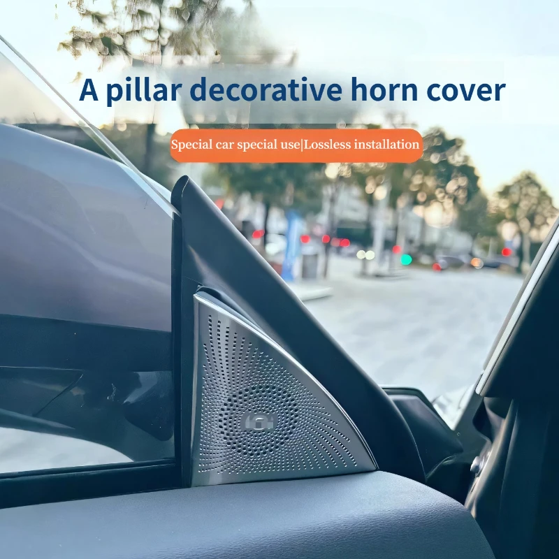 For Changan NEVO A07 A-pillar  upgrade high-end outlet horn cover Titanium protective cover Interior modification patch