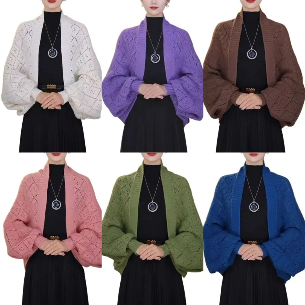 

Вязаный кардиган с рукавами «летучая мышь» и длинными рукавами, женский кардиган оверсайз, свободный крой, теплая свадебная накидка на шею, осень-зима