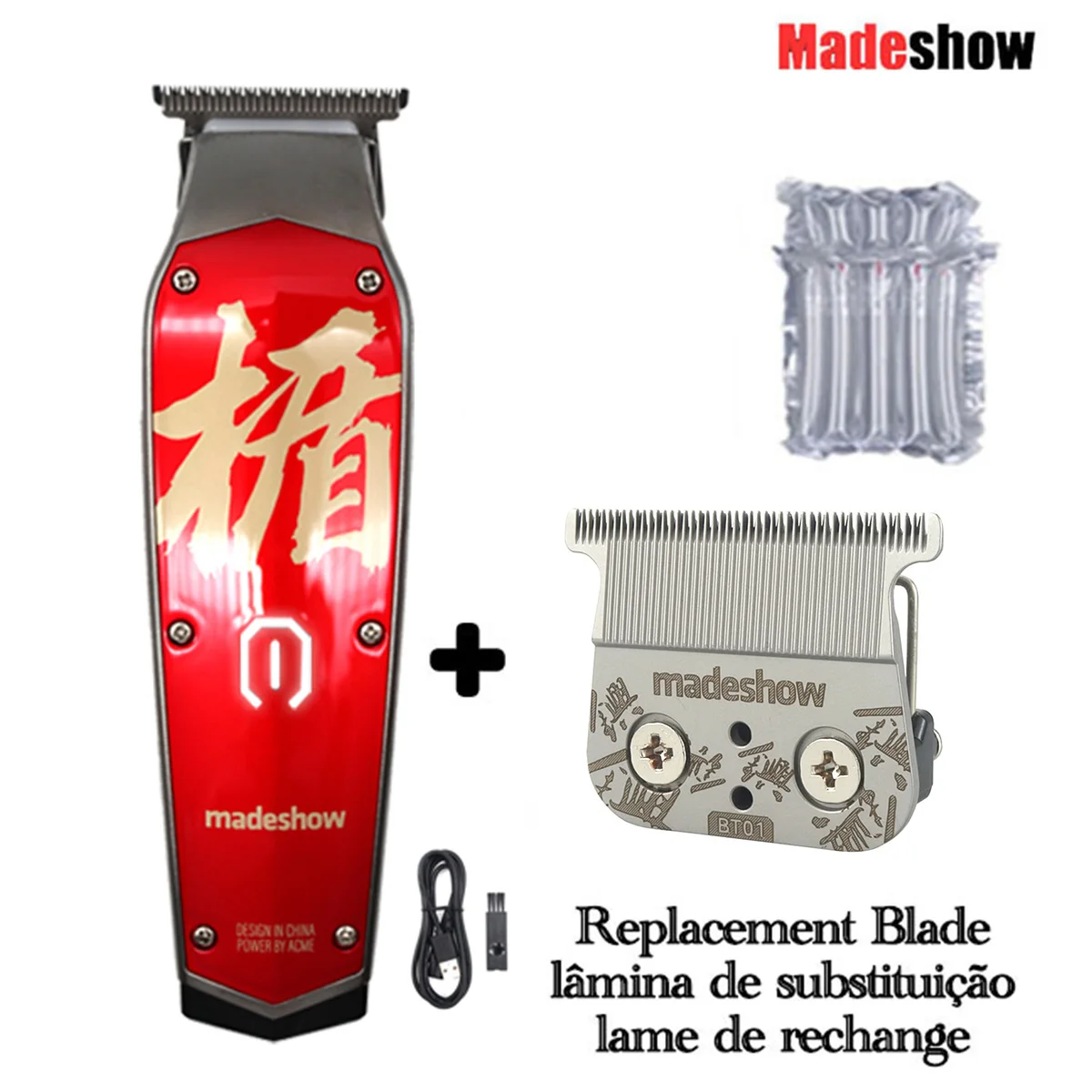 Madeshow M11 Professional Hair Clipper 0mm Carved Finishing Hair