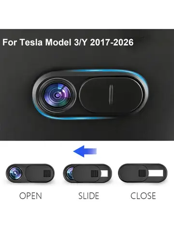 For Tesla Model Y Juniper 2025 Model 3 Car Camera Cover Webcam Slide Blocker 1/3/5 Pcs compatible with tablet PC Laptop iPad
