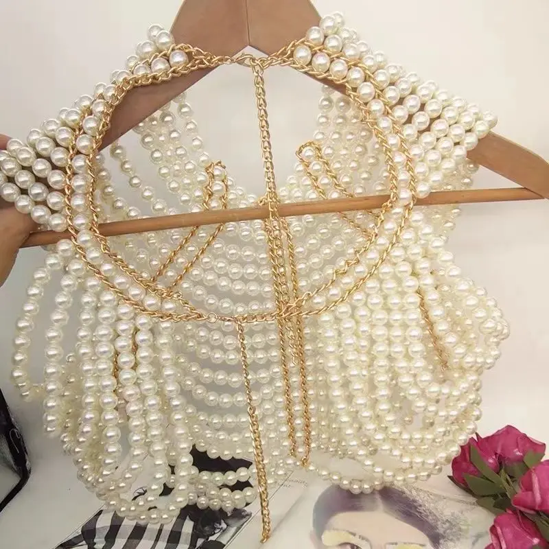 

Женская накидка с жемчугом ручной работы, верхняя одежда в европейском и американском стиле