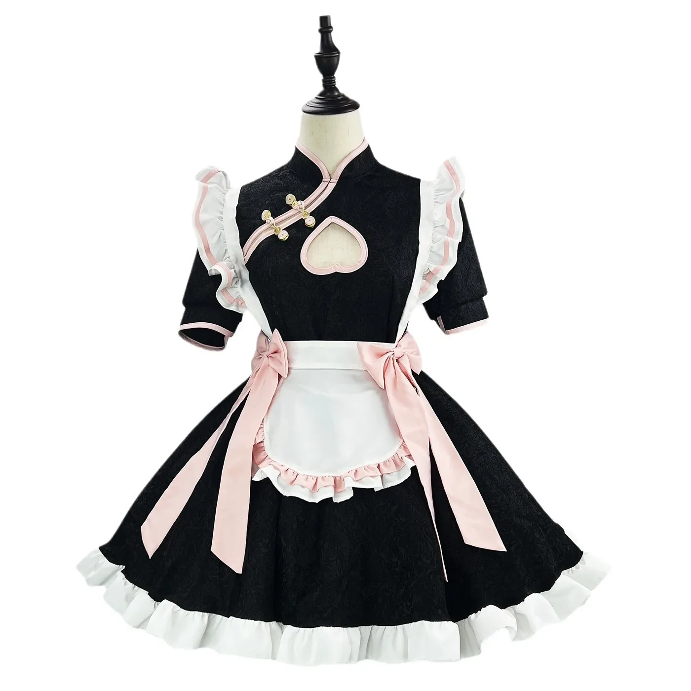 Maid lolita cosplay traje feminino querida cheongsam vestido festa de halloween garçonete role play animação mostrar novo