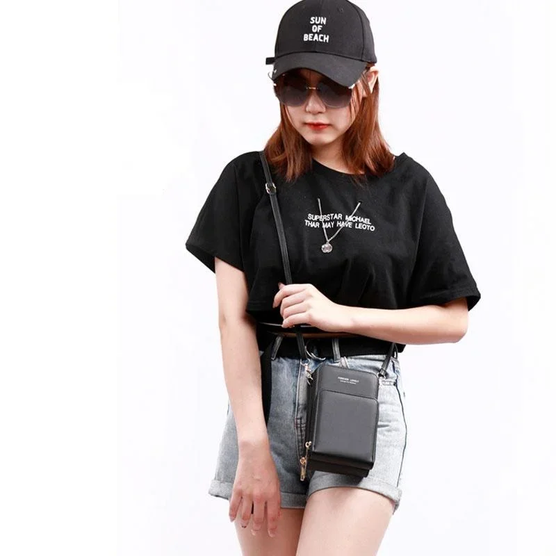 Cross body Handy Geldbörse Umhängetaschen Frauen multifunktion ale Touchscreen-Tasche RFID Blocking Card Brieftasche weibliche Umhängetasche – Detail 7