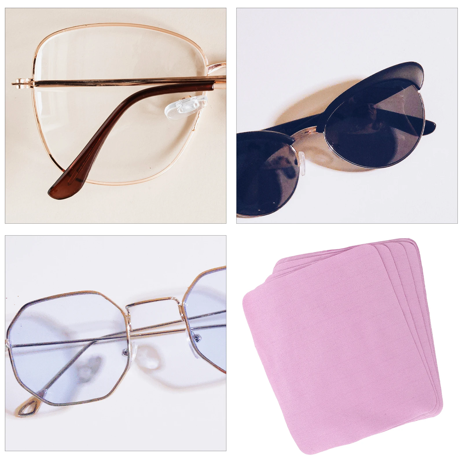 

10pcs Microfiber Cleaning Cloth Eyeglass Glasses Phone Screen Laptop Lens Cleaner For Glasses Eyewear Tablet PC