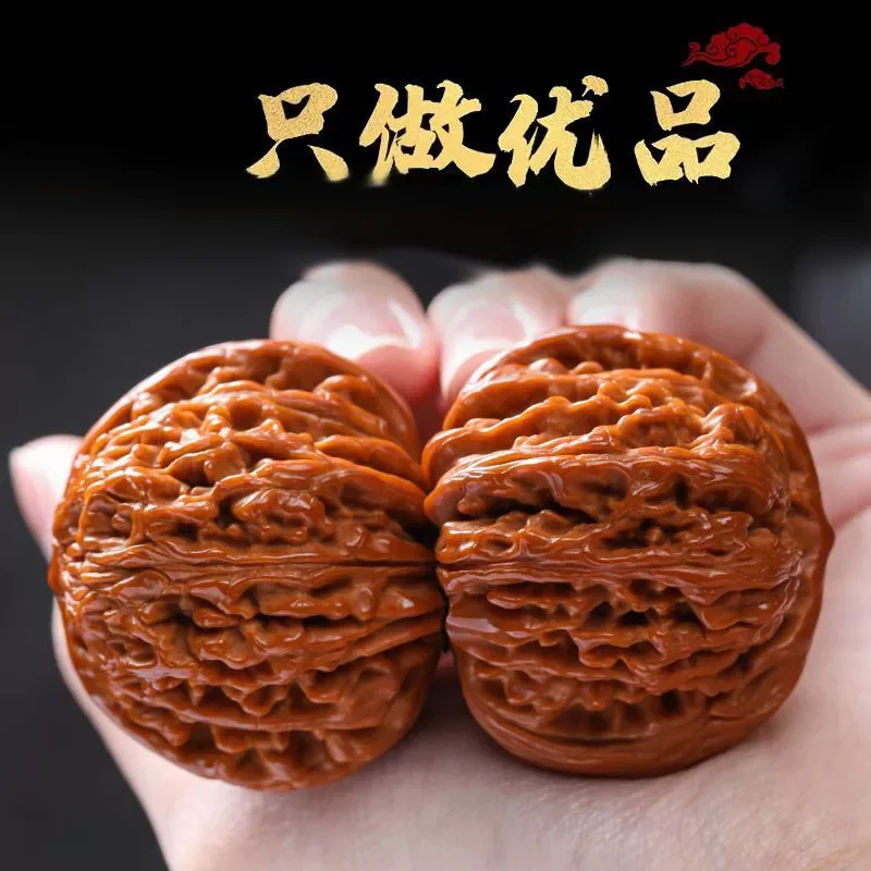 Walnut King Yong Kirin Pattern Official Hat Four-Tiered Lion Head Fine Pairing High Polished Wenwan Handheld Piece