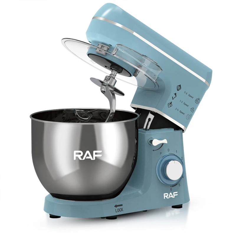 Stand Mixer Professional Kitchen Aid Food Mixer Cream Mixing cake Dough Mixer with Bowl Metal Gear Chef Machine