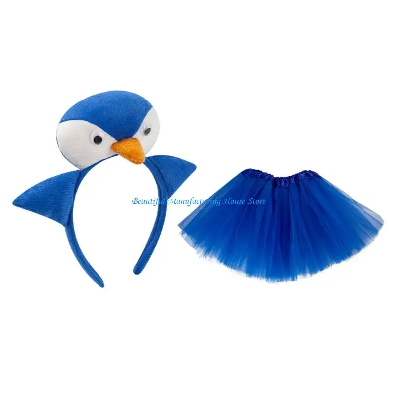 E56A Trang phục chim cánh cụt Halloween cho trẻ Phụ kiện trang phục động vật