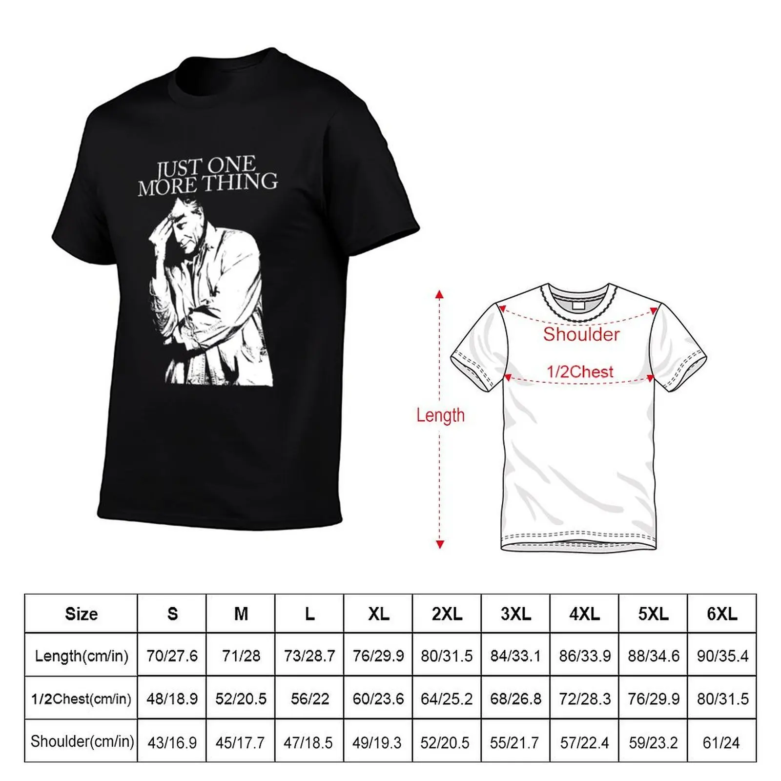 Columbo T-Shirt vintage graphic tee oversized black t-shirts for men