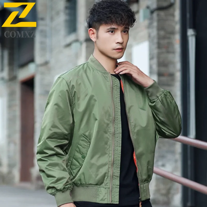 

2025 Men Jacket Autumn Winter Outdoor Thick Windproof Quality Nylon Uniform Aviator Unisex Coat Male American Work Retro Jacket