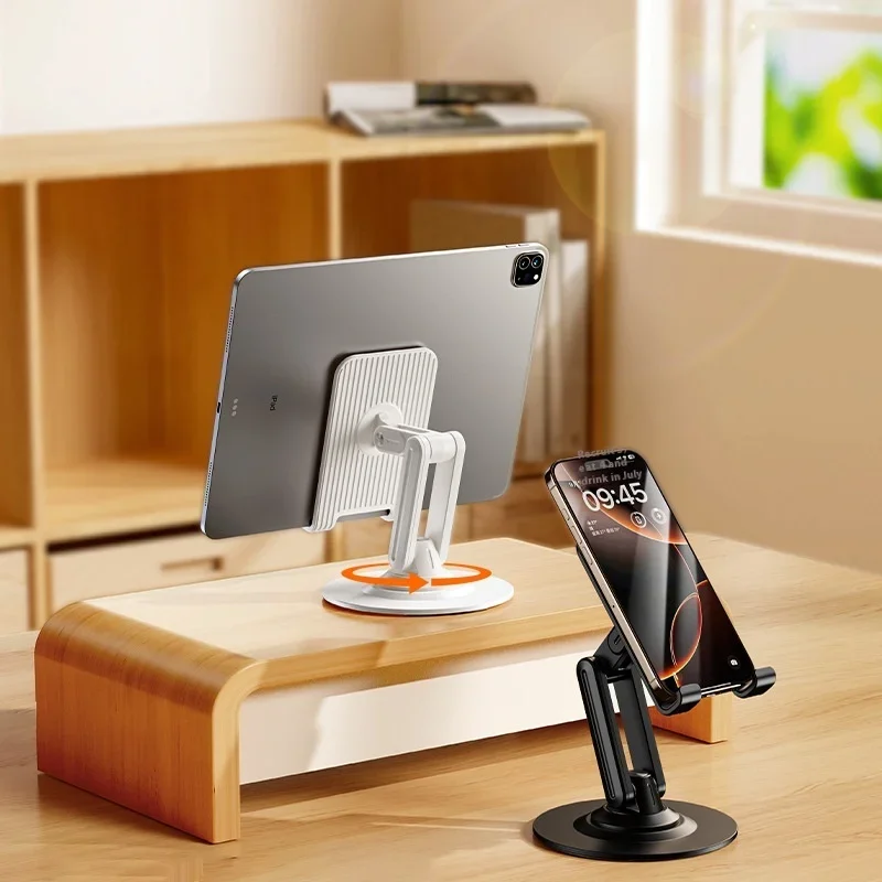 Desktop mobile phone holder Lazy tablet holder Rotating and folding live broadcast mobile phone holder Cross-border