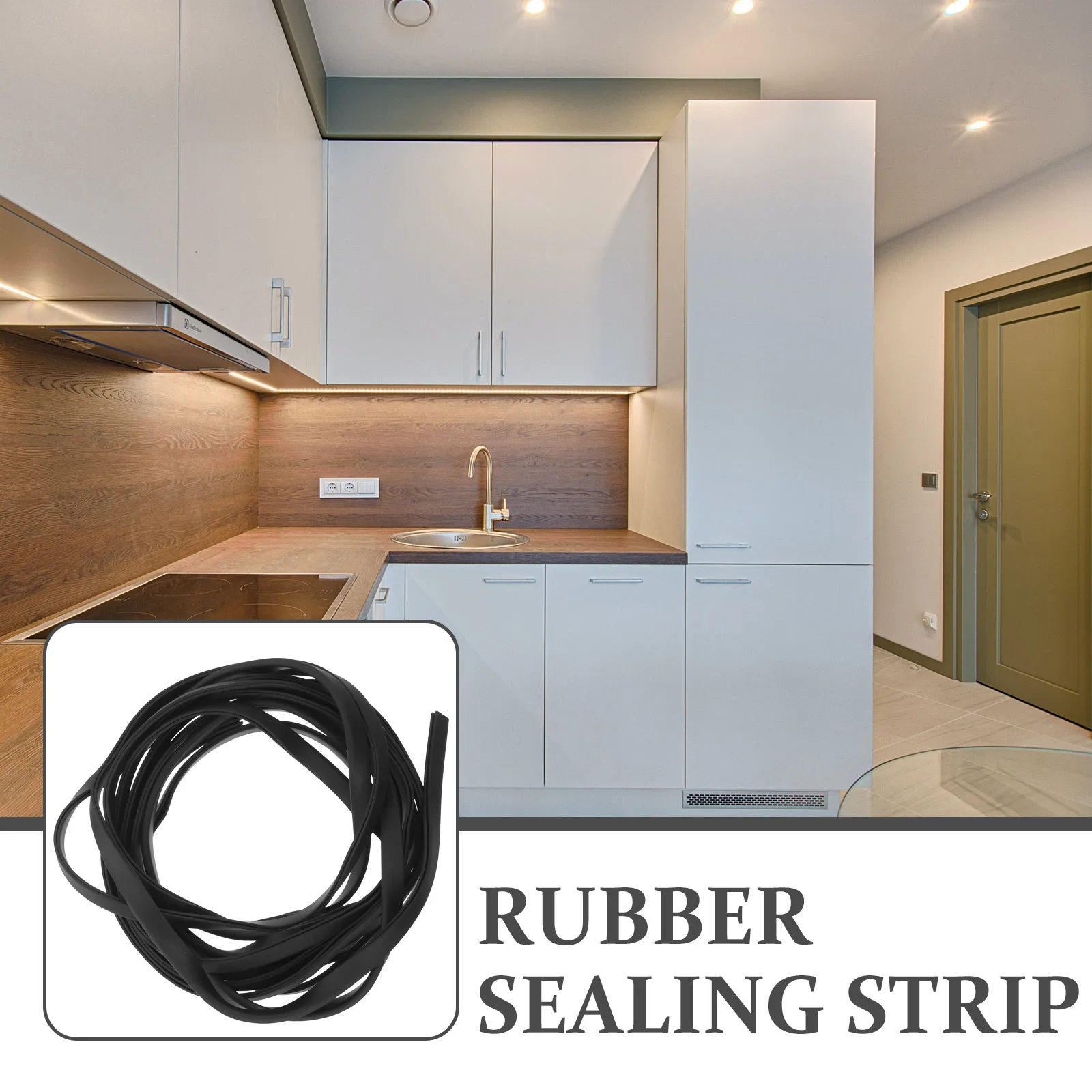 

Rubber Edge Guard Protector Trim Sealing Strip U-Shaped Door Seal Strip Durable For Home Office Cuttable Sheet Metal Edge