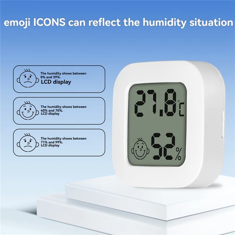 ABGN Tuya Zigbee เซ็นเซอร์อุณหภูมิและความชื้นพร้อมจอแสดงผลดิจิตอล LCD APP การตรวจสอบแบบเรียลไทม์รีโมทคอนโทรล