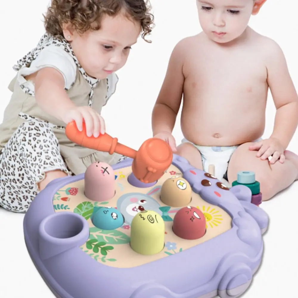 

ABS Animal Theme Knocking Game Learning Cognition Early Education Whack-a-mole Toy Hand Eye Coordination Cute