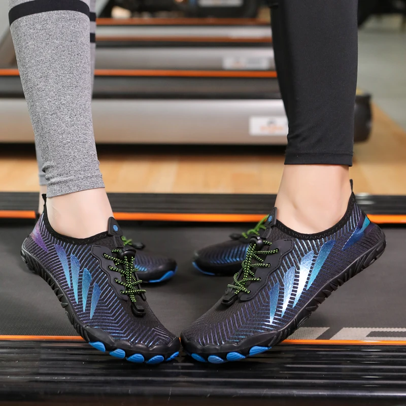 Nowe męskie i damskie buty z tworzywa sztucznego, pięciopalcowe sportowe obuwie turystyczne zewnętrzne, buty na plażę, kryty buty do jogi fitness, Casu