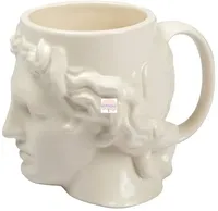Large Capacity Creative Ceramic Cup Spain Ancient Greece Apollo David Head Mug Sculpture Coffee Cup Desktop Ornaments