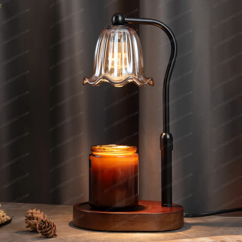 Lifting aroma lamp adjustable height melting candle timing dimming retro aromatherapy warmth