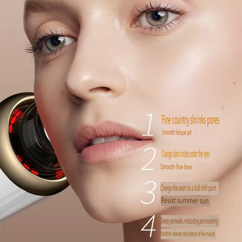 New Red Blue Water Light Gun Needle-Free Facial Essence Introduction Instrument Microcrystalline Beauty Tender Skin Instrument