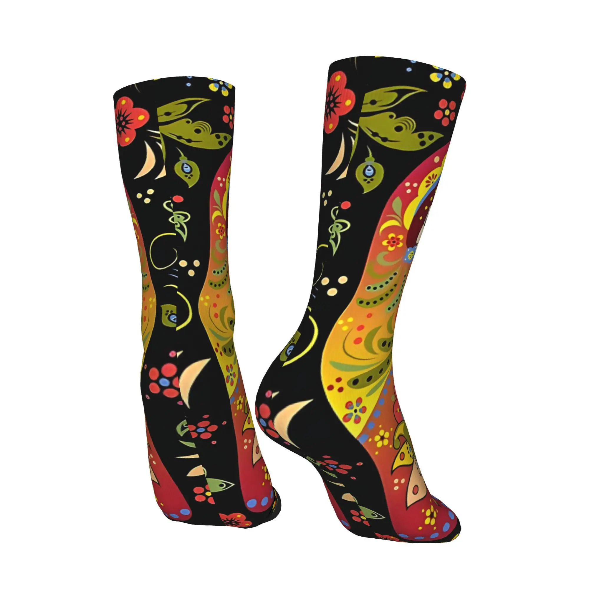 Funny Sock for Men Russian Doll Matryoshka Hip Hop Harajuku  Happy Quality Pattern Printed Crew Sock Novelty Gift