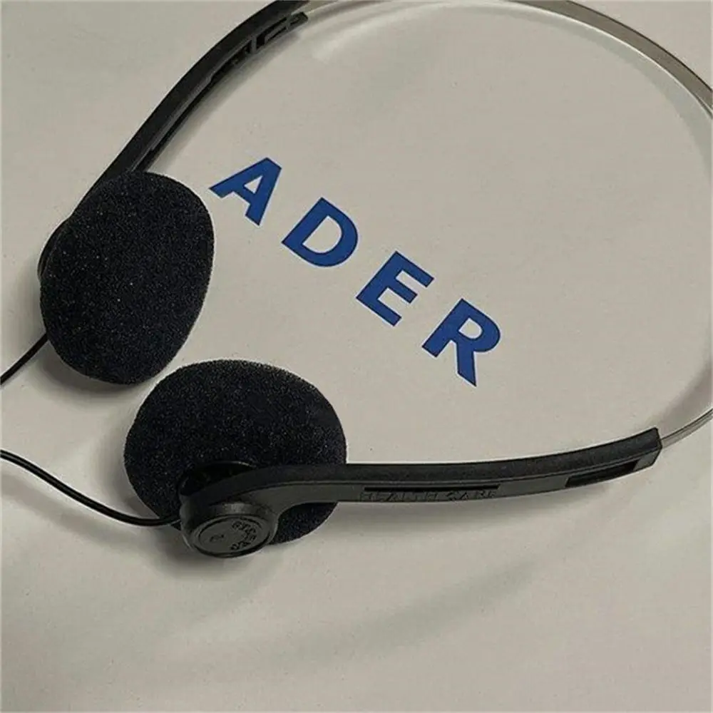 شخصية فوق الأذن Underwire سماعة الرأس السلكية خمر مشاعر الرجعية سماعة 3.5 مللي متر 80s 90s الرياضة #4