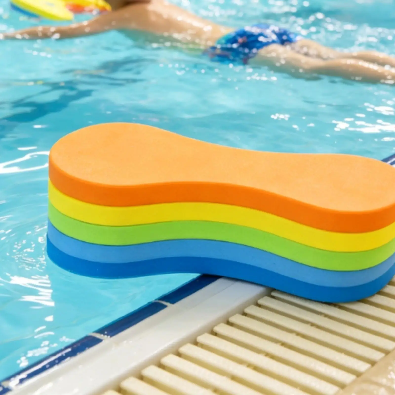 Kickboard with Contoured Profile Smooth Safety Board Buoyant for Pool, Beginners