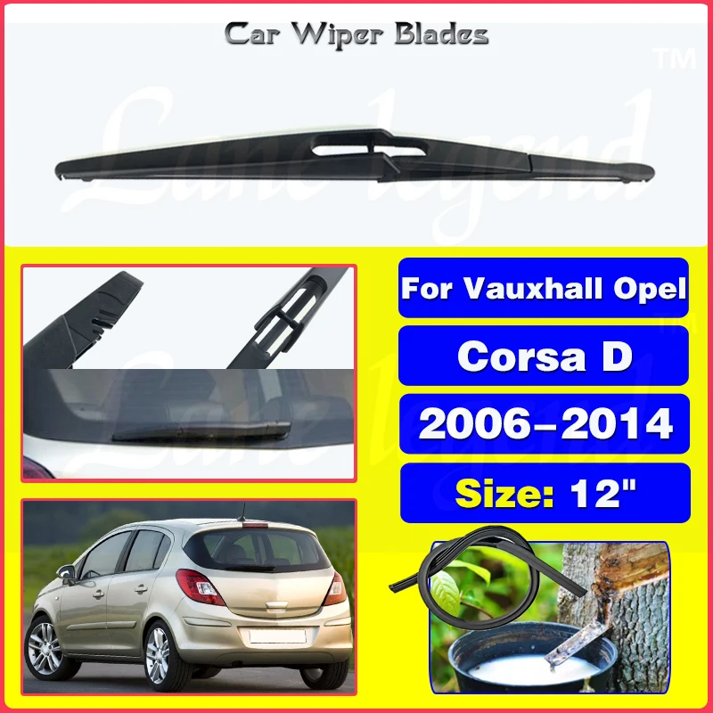 

12" Rear Windshield Windscreen Washer Wiper Blade For Vauxhall Opel Corsa D 2006 - 2014 Car Accessories Accsesories