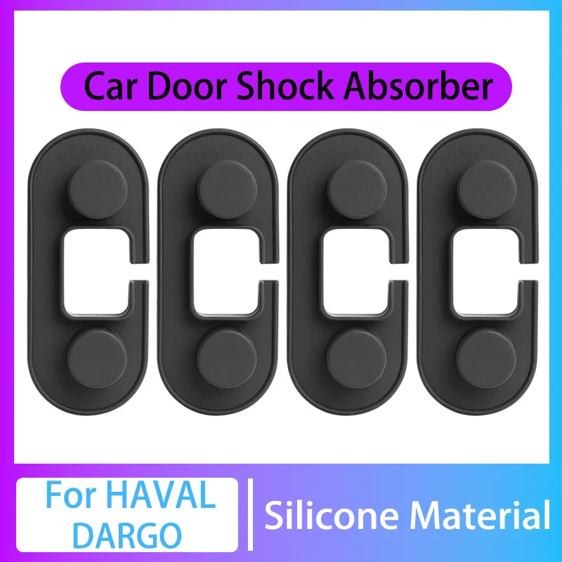 

4PCS For Haval DARGO Silicone Door Mute Damping Cushion Door Lock Buckle Accessories Car Door Anti-collision Protective Cover