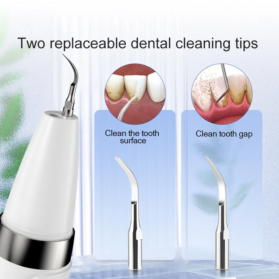 Ultrasonic Dental Scaler Home Use Plaque Tartar Remover Oral Care Tool