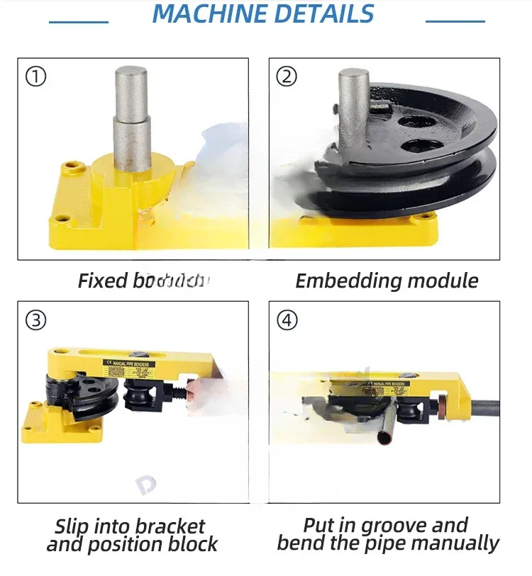 Manual Pipe Bender Hand Tube 