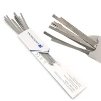 Tiras de palo de Pulido Dental MICRODONT, tira de lijado chapada en alúmina de fibra de poliéster para pulido de esmalte Dental de acero inoxidable de 4mm