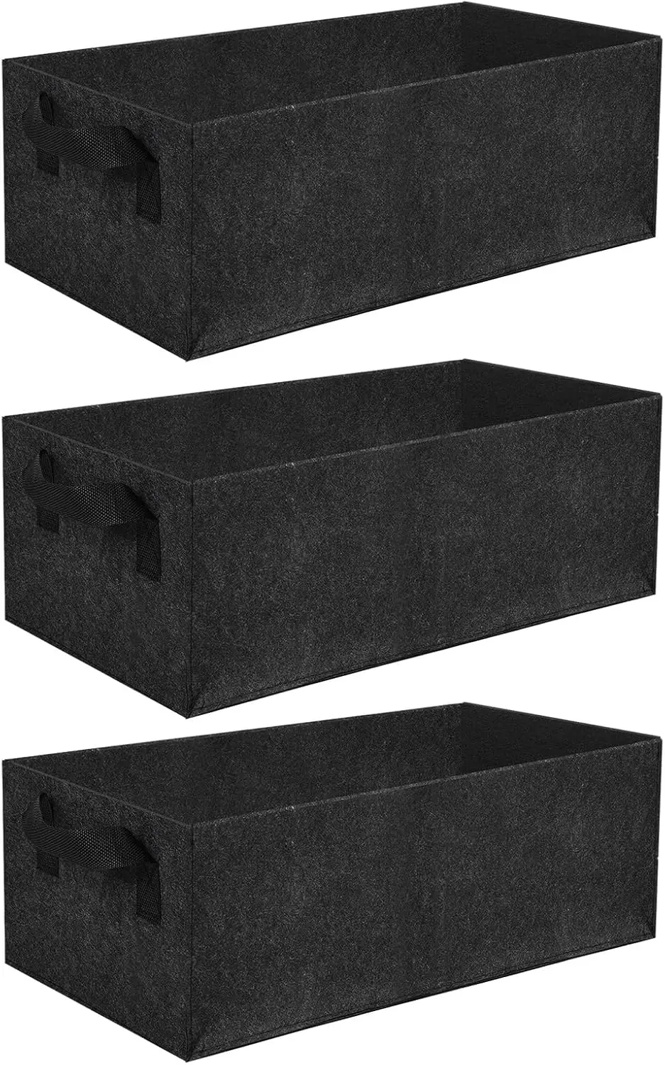

3 Pack Plant Grow Bags,Breathable Fabric Raised Garden Bed,36L/9.5 Gallon 400GSM Heavy Duty Growing Pots for Vegetable,F