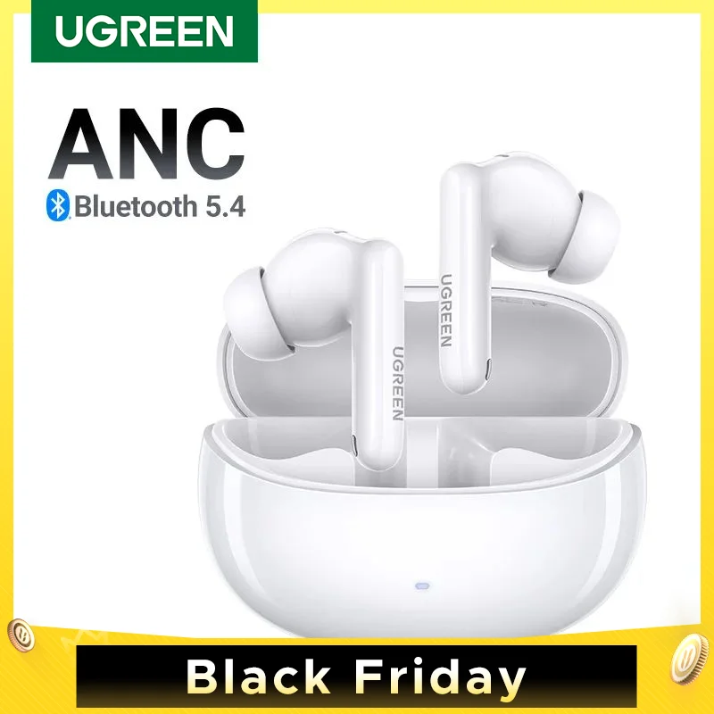 UGREEN Choice HiTune T3 Pro ANC Wireless Bluetooth Earphones TWS Headset Active Noise Cancellation, in-Ear Mics Phone Earbuds