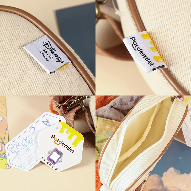 Disney Zootopia Judy Nick Plüsch Spielzeug Schulter Tasche Kawaii Umhängetasche Stofftier Puppe Rucksack Mode Vielseitige Liebe Taschen